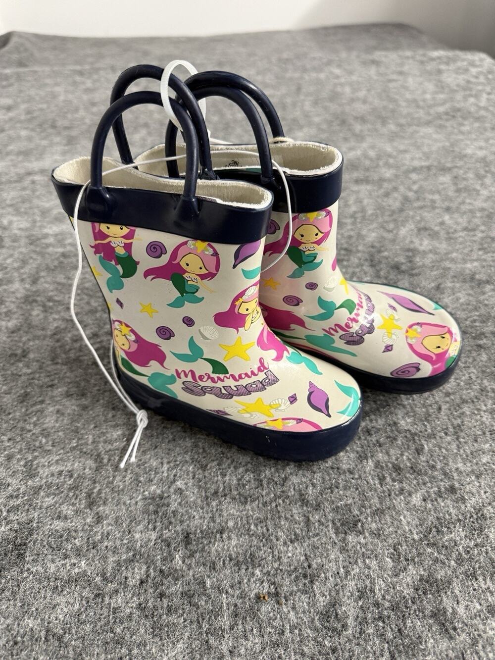 Mucky Wear Toddler Girls Rain Boots 5T Kids Rubber Mermaid N114